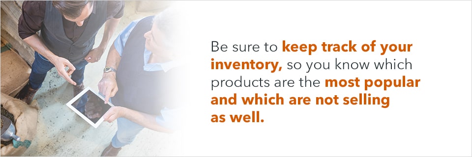 Keep track of your inventory